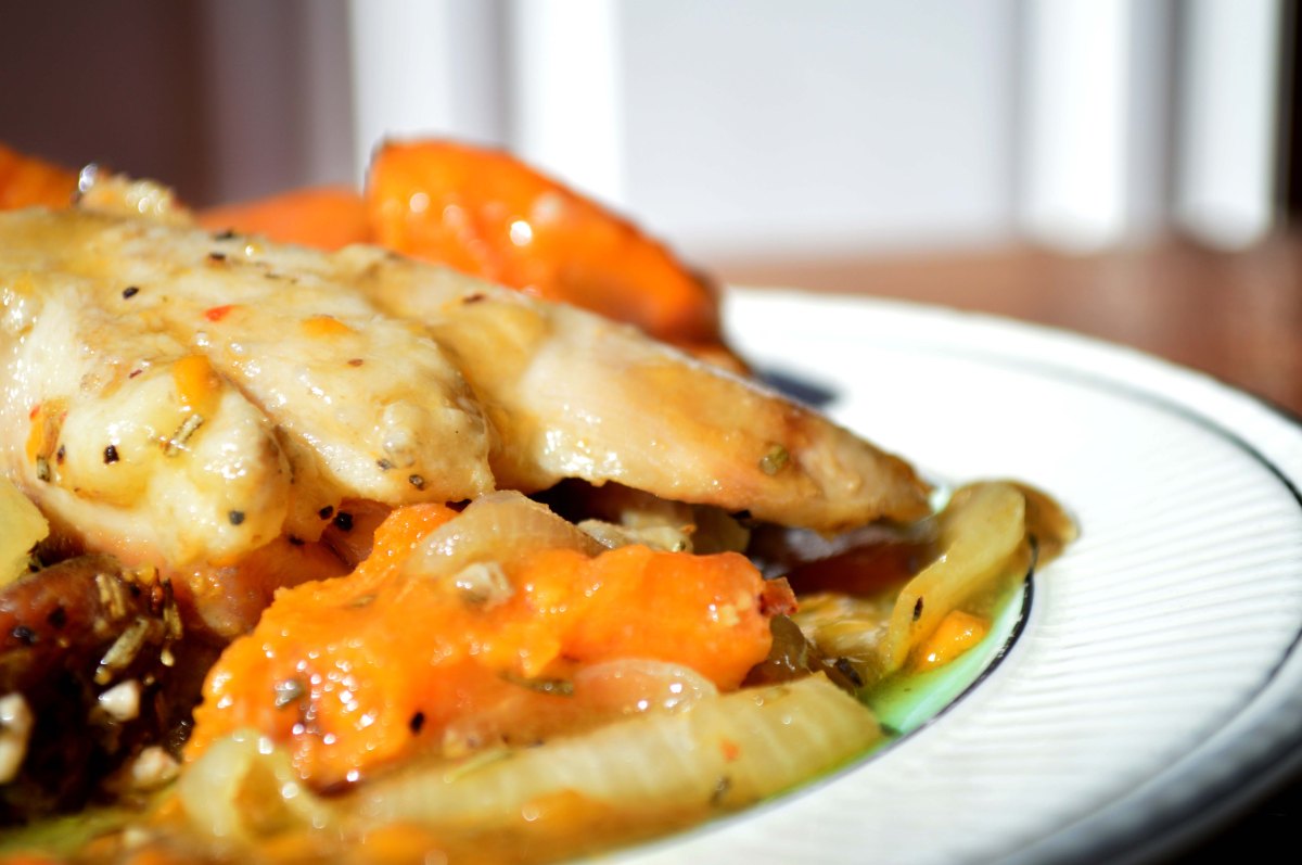 chicken and sweet potatoes