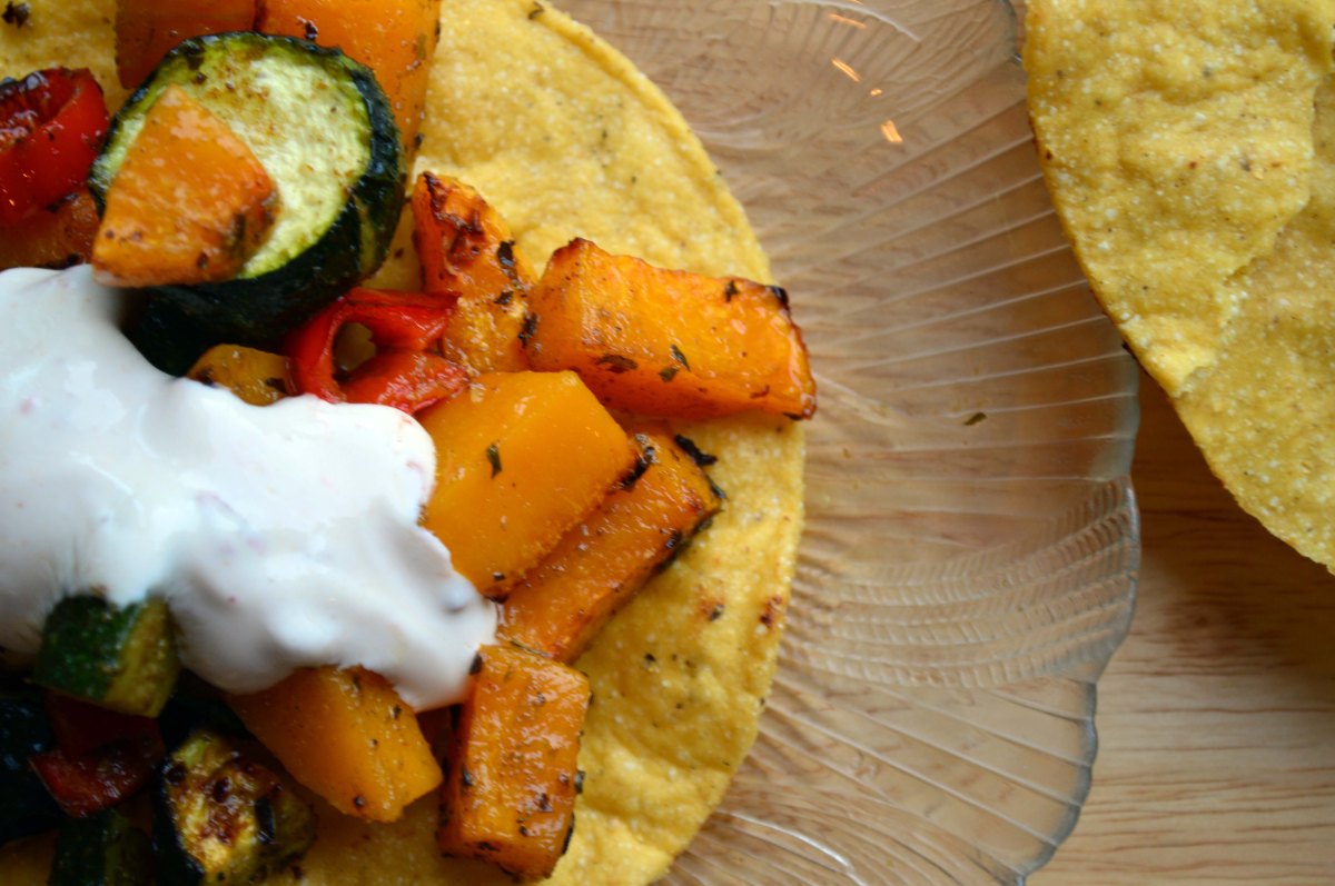 butternut squash tostadas