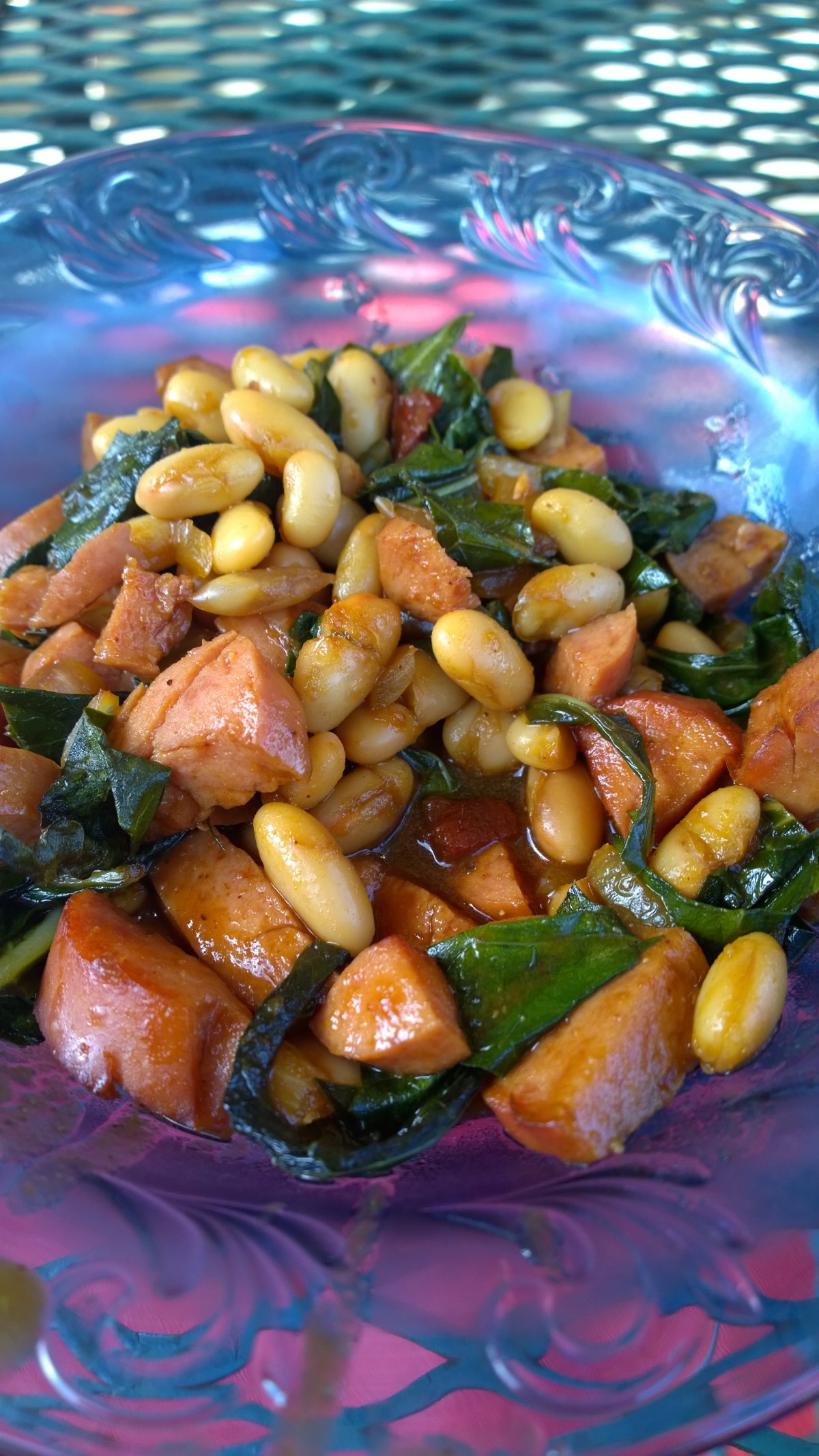 915 bbq beans with kale